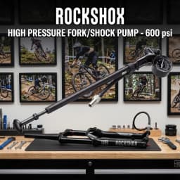 ROCKSHOX-High Pressure Fork and Shock Pump, 600 PSI, Ideal for Boxxer and Rear Shock Service, TL-PUMP-HP6-A1