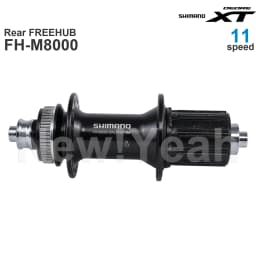 SHIMANO DEORE XT M8000 HUB Groupset Front Hub HB-M8000 100MM and Rear FREEHUB FH-M8000 135 MM with Quick Release 11-speed