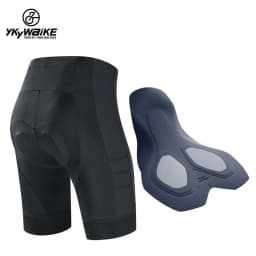YKYWBIKE Women's Cycling Shorts Bike Biking Riding Bicycle Cycle Shorts With Padding Padded 3D 7 Hour Ride Black Shorts