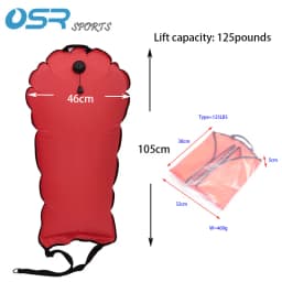 60/125lbs Scuba Diving Lift Bag with Dump Valve Wear-resistant Underwater Dive Salvage Gear Refloatation Equipment