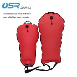 60/125lbs Scuba Diving Lift Bag with Dump Valve Wear-resistant Underwater Dive Salvage Gear Refloatation Equipment