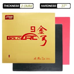 DHS Gold Arc 9 Table Tennis Rubber Goldarc 9 Non-sticky Ping Pong Rubber Sheet with Pre-tuned DHS 80# Cake Sponge