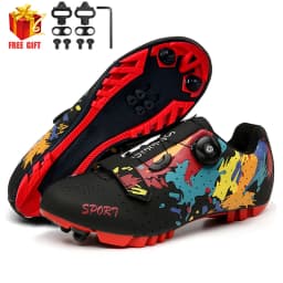 2023 MTB Cycling Shoes Men Mountain Footwear Racing Road Bicycle Flat Clit Sneaker Cleat Women Dirt Speed Route Bike Biking Spd