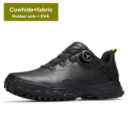 HUMTTO Leather Sneakers for Men Luxury Designer Hiking Boots Outdoor Climbing Trekking Mens Shoes Sports Safety Work Man Shoe