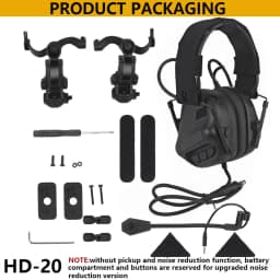 GEN 5 Tactical Headset Militar Hunting Shooting Noise Cancelling Headphones for FAST Helmet OPS Wendy Sport Arc Headset