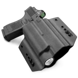 Fit: G17/G19/G44 (GEN 1-5)&G23/G32 (Gen 3-4),with Streamlight TLR1/TLR1S/TLR1 HL,OWB Kydex Holster,Tactical Right hand