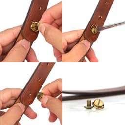 Tourbon Vintage Leather Ammo Holder Rifle Sling Adjustable Gun Shoulder Strap Cartridge Holder with Swivels Hunting Accessories
