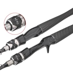 ROLLFISH Power M Spinning Casting Fishing Rods Freshwater Saltwater Carbon Lure Fishing Rod Bass Fishing Fast Action 1.8-2.7M