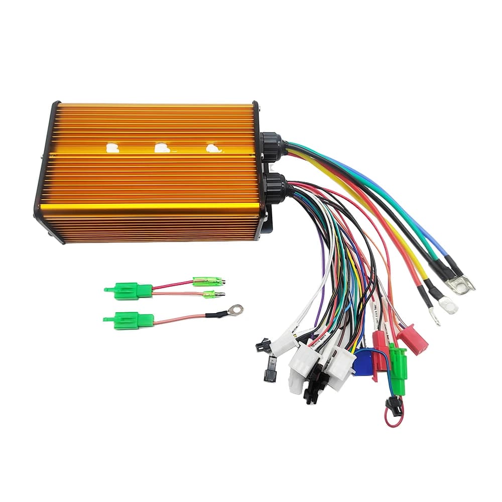 Sinewave Brushless Controller for E-Bike E-Scooter DC Motor 2000-3000W 36-72V 60A High Frequency Inverter Cycling Accessory
