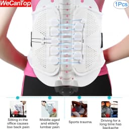Lower Back Brace Lumbar Support Belt with Pulley System for Lower Back Pain Relief, Herniated Disc,Sciatica,Scoliosis Back Brace
