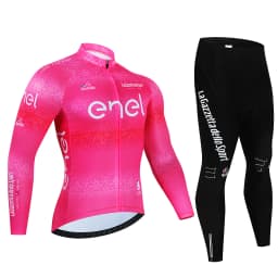 Tour De Italy D'ITALIA Cycling Jersey Set Premium Anti-UV Long Sleeve Downhill Cycling Suit Autumn Quick-Dry Pro Racing Uniform