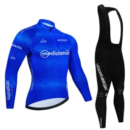 Tour De Italy D'ITALIA Cycling Jersey Set Premium Anti-UV Long Sleeve Downhill Cycling Suit Autumn Quick-Dry Pro Racing Uniform