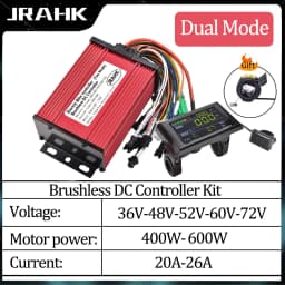 JRAHK 36V-72V 400W-600W E-Bike Controller Kit Electric Scooter BLDC Controller With LCD Display for Accessories