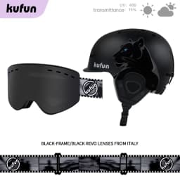 Kufun Ski Helmet Snowboard Winter Sports Cycling Snow Men Women Children Kids Warm Shark Pink Cat Deer White Blue 4-12 Years Old