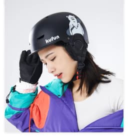 Kufun Ski Helmet Snowboard Winter Sports Cycling Snow Men Women Children Kids Warm Shark Pink Cat Deer White Blue 4-12 Years Old