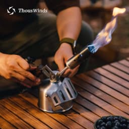 Thous Winds Flat Gas Tank Case Protector Knight 230g Gas Canister Stainless Steel Protective Cover for Outdoor Camping Supplies