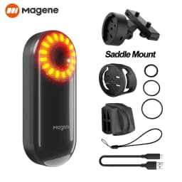 Magene Radar Bike Tail Light L508 Bicycle Rear Brake Sensing Lamp Saddle Seatpost ChargingEbike Waterproof LED Cycling Taillight