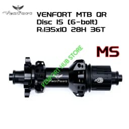 2022 NEW Black VENFORT 240 EXP 180 MTB Bike 28H Naben 6-bolt In Front 100*15 Rear142 *12mm 100/135mmUltra Light MTB HUB