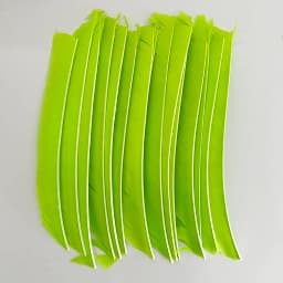 100Pcs Left Wing Archery Arrow Spiral Twist Wrap Full Lenght Feathers 18-25 CM Real Turkey Fletches Hunting Fletching DIY