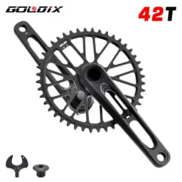GOLDIX CNC ROAD Cranks Arms Bicycle Crankset BSA BB92 Gravel ROAD Crank 170/175mm Chainring Crown 50-34T for Carbon Fiber Frame
