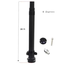 SILVEROCK-Folding Bike Carbon Stem Bike Headtube 28.6mm for FNHON DAHON Folding Bike, Handlebar Stem, 330mm, 350mm, 370mm, 420mm