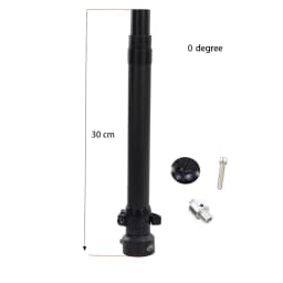 SILVEROCK-Folding Bike Carbon Stem Bike Headtube 28.6mm for FNHON DAHON Folding Bike, Handlebar Stem, 330mm, 350mm, 370mm, 420mm