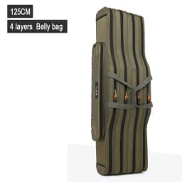 Fishing Tackle Bag 2-4 Layer 130cm Fishing Rod Carrier Lightweight Fish Pole Lure Reel Tools Box Waterproof Storage Durable Case