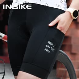 INBIKE Women's Bicycle Shorts Padded 3D Cycling Short Pants for Riding Road Biking Shorts Tights with Side Pockets Bike Clothing