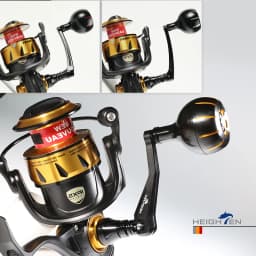 HEIGHTEN 60mm Spinning Handle for Penn Spinfisher VI/VII Slammer III/IV Battle II/III Pursuit Fierce Reel