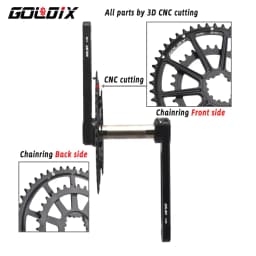 GOLDIX 50-34T/52-36T/53-39T Road Bike Crank Ultralight 22/20 speed crankset for SHIMANO SRAM 105 7020 8020 transmission