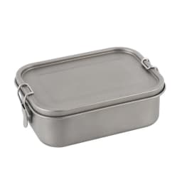 800ml/1200ml Healthy Titanium Alloy Portable Bento Dinner Box Leak-Proof Lunch Box Rectangle Food Storage Containers TitaniumBox