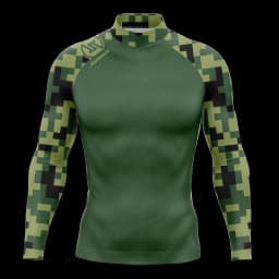 Hot Men's Surfing Shirt Sunset Camo Rashguard RIGHTTRACK For Surf Sportswear Beach UV Swimwear UPF50+ Fabric Clothes