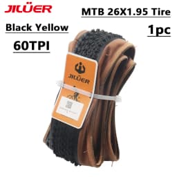 JILUER MTB Bicycle Tire 26x1.95 27.5x2.1 27.5x2.2 29x2.2-INCH MTB Bike Off-road Downhill Tire 60 TPI Yellow Bike Tire