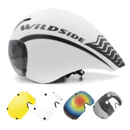 Wildside Aero TT Road Bicycle Helmet Racing Cycling Sports Triathlon TT Ultralight Bike Safety Helmet Goggles Bike accessories