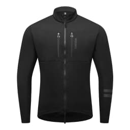 WOSAWE Men Cycling Jacket Autumn Winter Coats Thermal Fleece Windproof Bicycle Clothing Motorcycle Jackets with 2 way YKK Zipper