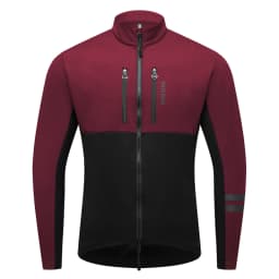 WOSAWE Men Cycling Jacket Autumn Winter Coats Thermal Fleece Windproof Bicycle Clothing Motorcycle Jackets with 2 way YKK Zipper