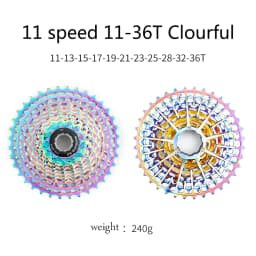 SUNSHINE ultralight Road flywheel 11 12 speed 11-28 32 34 36T colorful Hollow out bicycle cassette HG gear for Shimano