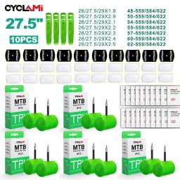 10 Pcs CYCLAMI Ultralight TPU Bike Inner Tube MTB 26 27.5 29 Inch Bicycle 63g French Valve Tyre Repair Tools Cycling Wholesaler