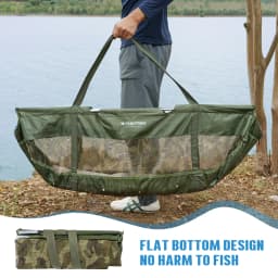 THKFISH Fishing Bags Folding Fish Weigh Bags Mesh PVC Weigh Sling Fish Bag for Caught Fish Weigh in Bag for Bass Carp Fishing
