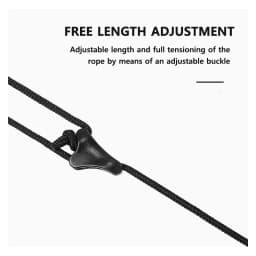 Naturehike Outdoor Clothesline Camping Hanging Rope Multifunctional Adjustable Non-Slip Canopy Lanyard Snap Hooks