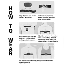 Magene Heart Rate Sensor H303 Bluetooth ANT Upgrade HR Monitor With Chest Strap Dual Mode Computer Bike Sports Band Belt