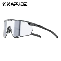 Kapvoe Lightweight Photochromic Sunglasses Real Carbon Fiber Cycling Glasses for Men UV400 MTB Bike Bicycle Sports Eyewear