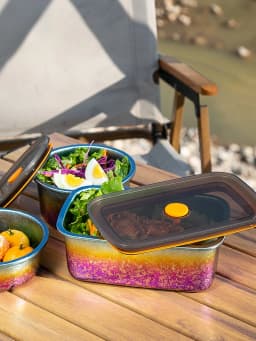 TiTo Titanium Pure Titanium 1000ml Freshness Preservation Box Multi-Specification Lunch Box Portable Household Outdoor Portable