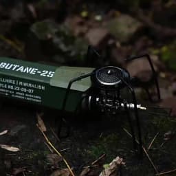 WELLHIKE Portable Folding Black Spider Gas Stove Camping Card Stove Outdoor Kitchenware for Picnic Barbecue Backpacking Cooking