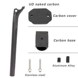 ELITAONE Offset 20mm MTB/Road Bike Seatpost 27.2/30.9/31.6mm Carbon Seat Post UD Bare Carbon