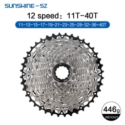 Sunshine 9/10/11/12S 11T-40/42/44/45/46/48/50/52T Hollow Ultralight Mountain Bike Cassette for M4100/5100/6100 HG MTB Flywheel