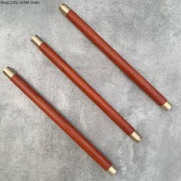 Martial Arts Wood Stick Kung Fu Training Stick Wu Shu Equipment Rose Wood Chicken Wing Wood Copper Cap 3 Part Combination