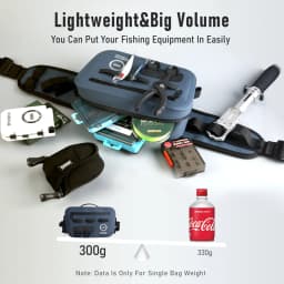 Kingdom Multi-function Fishing Bags Waterproof Hypalon 4200 Shoulder Leg Waist Outdoor Sports Fishing Lure Line Box Storage Bag