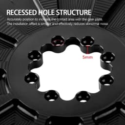 8-Bolt Chainring Compatible with SRAM AXS Force Red Direct Mount Road Bike 40T/42T/44T/46T/48T/50T/52T/54T/56T/58T Narrow Wide