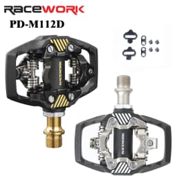RACEWORK M8020 Pedal MTB Self-Locking Pedal For SPD System Mountain Bike Pedals With Cleat For Shimano